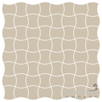 Керамогранит универсальный мозаика Paradyz Modernizm Bianco Mozaika Prasowana K.3,6X4,4 30,86x30,86