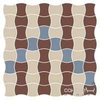 Керамограніт універсальний мозаїка Paradyz Modernizm Bianco Mozaika Prasowana K.3,6X4,4 Mix B 30,86x30,86