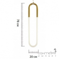 Підвісний LED-світильник Kink Light Gold D20/H78 білий/золото