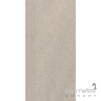 Плитка напольная ступень с прорезями Paradyz Arkesia Grys Stopnica Prosta Mat. 29,8X59,8