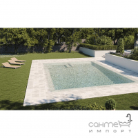 Керамогранит для бассейна под натуральный камень 60x60 Mayor Stromboli Out M-784 Light Белый