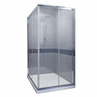 Квадратна душова кабіна 100x100x1900 Primera Intera INTR53106 профіль хром/прозоре скло