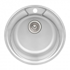 Мийка кухонна Q-tap D490 Satin 0,8 mm нерж. сталь сатин