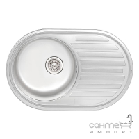 Мийка кухонна Q-tap 7750 Satin 0,8 mm нерж. сталь сатин