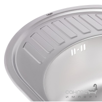 Мийка кухонна Q-tap 5745 Satin 0,8 mm нерж. сталь сатин