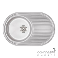 Мийка кухонна Q-tap 7750 Micro Decor 0,8 mm нерж. сталь мікродекор