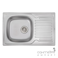 Мийка кухонна Q-tap 7850 Micro Decor 0,8 mm нерж. сталь мікродекор