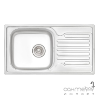 Мийка кухонна Q-tap 7843 Satin 0,8 mm нерж. сталь сатин