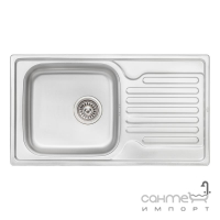 Мийка кухонна Q-tap 7843 Micro Decor 0,8 mm нерж. сталь мікродекор