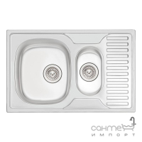 Кухонная мойка Q-tap 7850-B Satin 0,8 mm нерж. сталь сатин