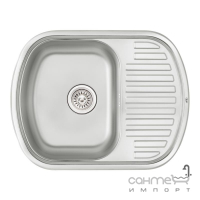 Мийка кухонна Q-tap 6349 Satin 0,8 mm нерж. сталь сатин