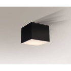 Светильник потолочный влагостойкий Shilo Suwa 8053 черный, металл, сталь, алюминий