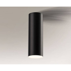 Светильник потолочный влагостойкий Shilo Suwa 8054 черный, металл, сталь, алюминий