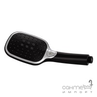 Змішувач для ванни з душовим гарнітуром Q-tap Grand QTGRABCR006 чорний/хром