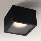 Светильник потолочный влагостойкий Shilo Machida 8064 черный, металл, сталь, алюминий