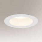 Точечный светильник встраиваемый влагостойкий Shilo Machida 7742 современный, белый, сталь, алюминий
