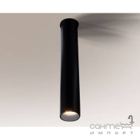 Точковий світильник даунлайт накладний вологостійкий Shilo Yabu 8074 сучасний, чорний, сталь, алюміній