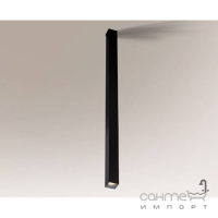 Точечный светильник даунлайт накладной влагостойкий Shilo Doha 8076 современный, черный, сталь, алюминий
