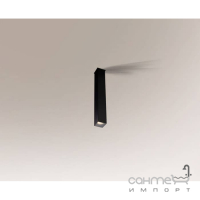 Точечный светильник даунлайт накладной влагостойкий Shilo Doha 8077 современный, черный, сталь, алюминий