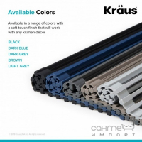 Силіконовий килимок-сушарка для мийок Kraus KRM-11 колір на вибір