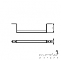 Поручень Haceka IXI 1116108 нержавеющая сталь