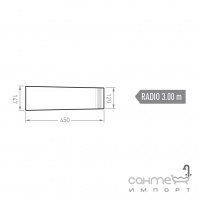 Борт для бассейна, R-3 м, внутреннее закругление Mayor Stromboli Borde Mikonos 2 Caras Curvo Ref. BPMI RI03 E2C M-737 Light