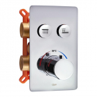 Змішувач-термостат для ванни/душа прихованого монтажу, на два споживачі Q-tap Votice QTVOT6442T105NKC хром