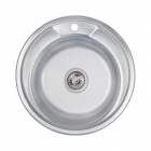 Кухонна мийка Lidz 490-A 0.6mm Decor LIDZ490А06DEC нерж. сталь декор