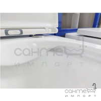 Підвісний безободковий унітаз із сидінням slim softclose Q-tap Scorpio QT1433053ERW білий