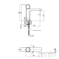 Змішувач для раковини Q-tap Krychle QTKRL1852104C хром