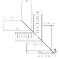 Борт для басейну, зовнішній кут 20x50x3,4 BPBO EE00 М-765 Silver Сер.