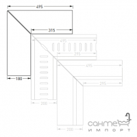 Внутренний угол кромки для решеток Mayor Stromboli Pack Esquina Borde Soporte Canarias Ref. BSCA EI00 М-733 Light Белый