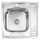 Кухонна мийка Lidz 6060-L 0.6mm Polish LIDZ6060LPOL06 нерж. сталь полірована