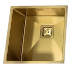 Кухонна мийка під стільницю Fabiano Quadro 44 Nano Gold золото