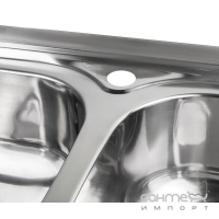 Кухонна мийка Lidz 5080 0.8mm Polish LIDZ5080LPOL06 нерж. сталь полірована