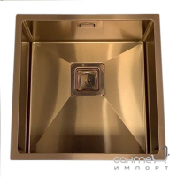Кухонна мийка під стільницю Fabiano Quadro 44 Nano Copper мідь
