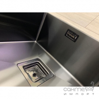 Кухонна мийка під стільницю Fabiano Quadro 44 Nano Graphite графіт
