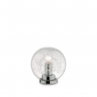 Настільна лампа-куля Ideal Lux 045139 модерн, метал, хром, дуте скло