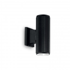 Настінний світильник Ideal Lux Base 129433 модерн, прозорий, чорний, скло, алюміній литий