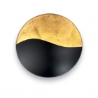 Настінний світильник Ideal Lux Sunrise 133270 хай-тек, чорний, золотий, метал