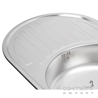 Кухонна мийка Lidz 7750 0.6mm Satin LIDZ775006SAT нерж. сталь сатин