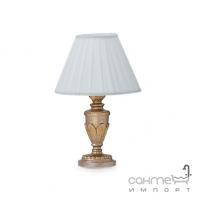 Настільна лампа Ideal Lux Firenze 020853 вінтаж, тканина, суміш смол, антикварне золото