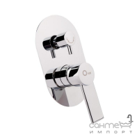 Змішувач для ванни прихованого монтажу Q-tap Form CRM 010-22 хром