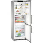 Двухкамерный холодильник с нижней морозилкой Liebherr CBNes 5775 нержавеющая сталь