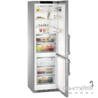 Двокамерний холодильник із нижньою морозилкою Liebherr CBNes 4875 нержавіюча сталь
