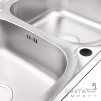 Кухонна мийка Lidz 7948 0.8mm Satin LIDZ7948SAT8 нерж. сталь сатин
