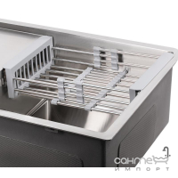 Кухонна мийка Lidz H7850 Brush 3.0/1.0 mm нерж. сталь браш