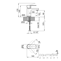 Смеситель для раковины Lidz LIDZCRM2449001 хром