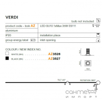 Светильник точечный Azzardo Verdi AZ3527 1x ES111 Max 50W or ADAP111 + GU10 1x Max 40W