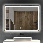 Смарт-дзеркало з LED-підсвічуванням та годинником Dusel DE-M3051 70x90